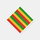 RASTAFARI FLAG COLORS + uw ideeën Servet (Hoek)