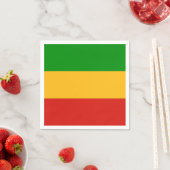 RASTAFARI FLAG COLORS + uw ideeën Servetten (Insitu)