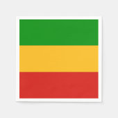 RASTAFARI FLAG COLORS + uw ideeën Servetten (Voorkant)
