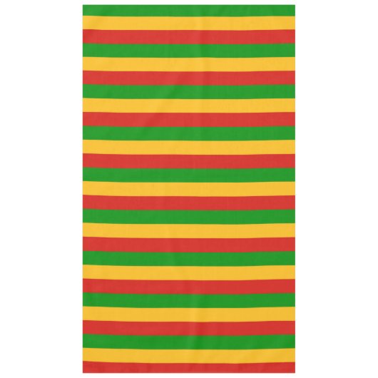 RASTAFARI FLAG COLORS + uw ideeën Tafelkleed (Voorkant)