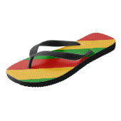 RASTAFARI FLAG COLORS + uw ideeën Teenslippers (Schuin)
