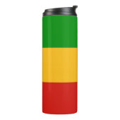 RASTAFARI FLAG COLORS + uw ideeën Thermosbeker (Gedraaid links)
