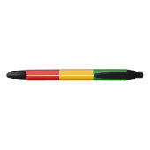 RASTAFARI FLAG COLORS + uw ideeën Zwarte Inkt Pen (Achterkant)