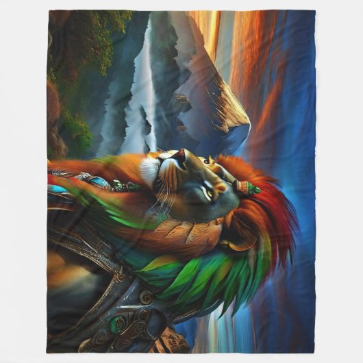 Rastafari Fleece Deken (Voorkant)