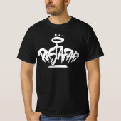 Rastafari Graffiti Label Style Reggae T-shirt (Voorkant)