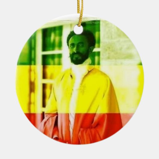 RASTAFARI!!! HAILE SELASSIE I ORNAMENT  (Voorkant)