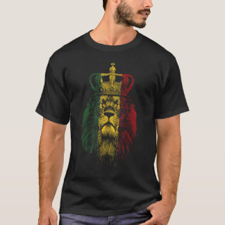 Rastafari Leeuw van Juda Reggae Leeuw Ethiopische  T-shirt