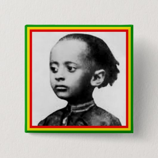 Rastafari Lij Badge Pinback Button (Voorkant)