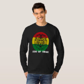 Rastafari Lion Head Jamaica Souvenir Rasta Roots R T-shirt (Voorkant volledig)