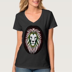 Rastafari Lion Head Jamaica Souvenir Rasta Roots R T-shirt