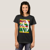 Rastafari Lion Head Jamaica Souvenir Rasta Roots R T-shirt (Voorkant volledig)