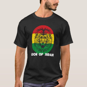 Rastafari Lion Head Jamaica Souvenir Rasta Roots R T-shirt