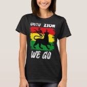 Rastafari Lion Head Jamaica Souvenir Rasta Roots R T-shirt (Voorkant)