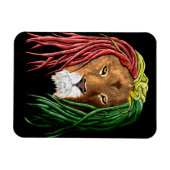 Rastafari Lion Magneet (Horizontaal)