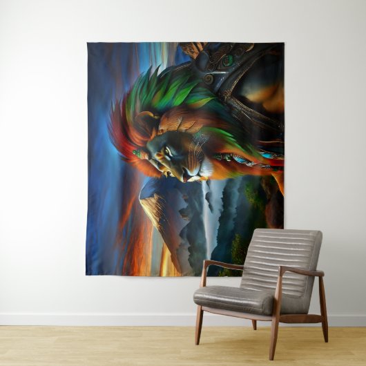 Rastafari Lion Prince Wandkleed (In situ)