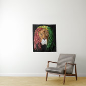 Rastafari Lion Wandkleed (In situ)