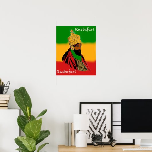 Rastafari Majesty Poster (Thuiskantoor)