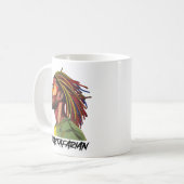 Rastafari met kleur dreadlocks koffiemok (Voorkant links)