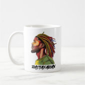 Rastafari met kleur dreadlocks koffiemok (Links)