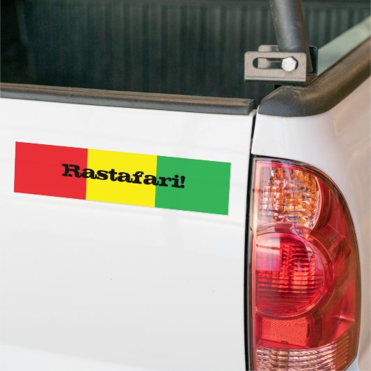 Rastafari. OntwerpBumpersticker Bumpersticker (Op Truck)
