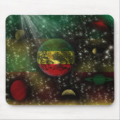 Rastafari Planets World Space Mousepad Muismat (Voorkant)