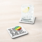 Rastafari Pride Smiling Flag Housewarming Bier Onderzetter (Rechterzijde)
