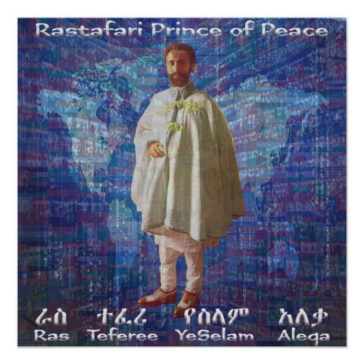 RasTafari Prince of Peace Poster (Voorkant)