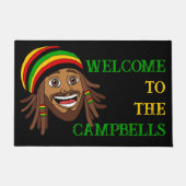 Rastafari Rasta Man Welcome Deurmat (Voorkant)