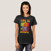 Rastafari Rastafarian leven is verschrikkelijk T-shirt (Voorkant volledig)