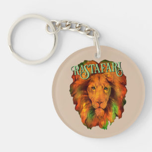 Rastafari (Rastafarische Reggae Leeuw) Sleutelhanger