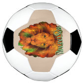 Rastafari (Rastafarische Reggae Leeuw) Voetbal (Gedraaid)