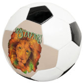 Rastafari (Rastafarische Reggae Leeuw) Voetbal (Drie kwart)