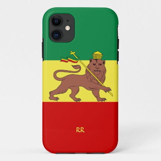 Rastafari Reggae Music Flag iPhone 5 Hoesje (Achterkant)