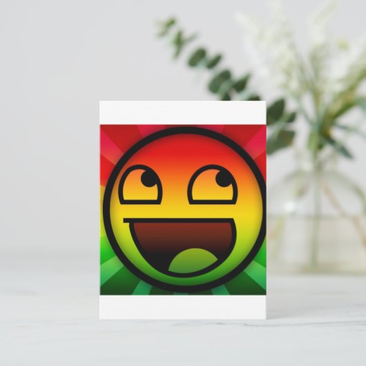 RASTAFARI REGGAE RAP BRIEFKAART (Staand voorkant)