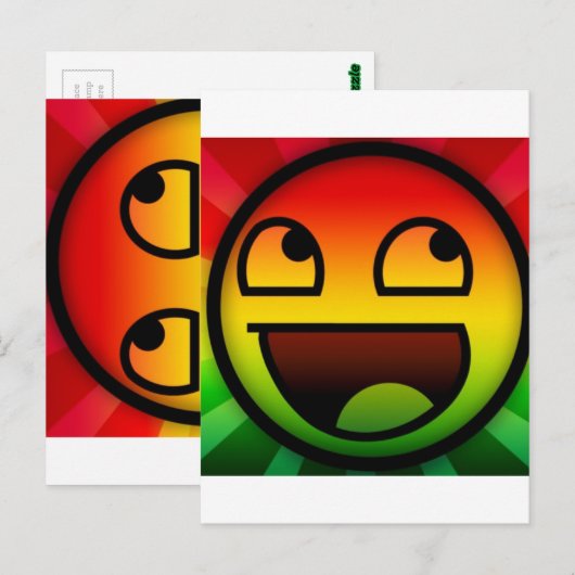 RASTAFARI REGGAE RAP BRIEFKAART (Voorkant / Achterkant)