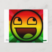 RASTAFARI REGGAE RAP BRIEFKAART (Achterkant)