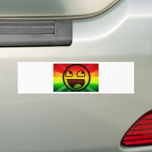 RASTAFARI REGGAE RAP BUMPERSTICKER (Op auto)