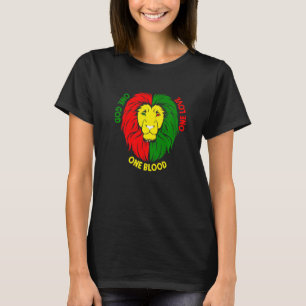 Rastafari Rode Geel Groen Rasta Kleding Leeuw Van T-shirt