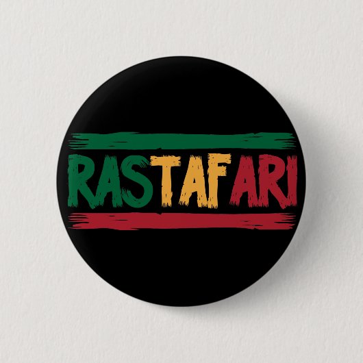 Rastafari Ronde Button 5,7 Cm (Voorkant)