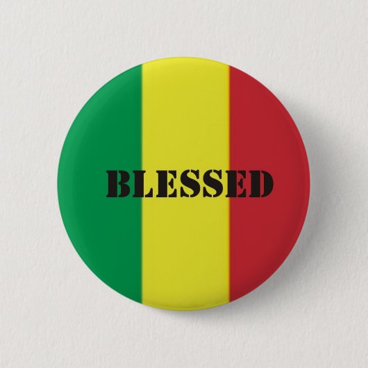 Rastafari-Segen Ronde Button 5,7 Cm (Voorkant)