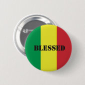 Rastafari-Segen Ronde Button 5,7 Cm (Voorkant /achterkant)