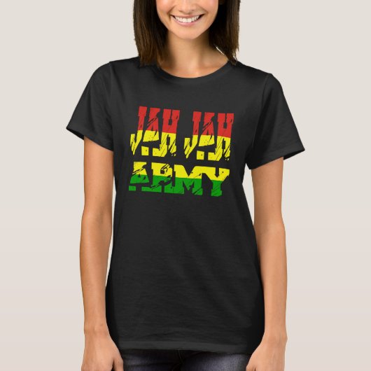 Rastafari Soldier of Jamaica Souvenir Rasta Roots  T-shirt (Voorkant)