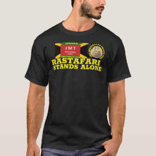 RASTAFARI STAAT ALLEEN Basis Donkere T-Shirt