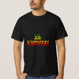 Rastafari Vervormde Rasta Kleuren Reggae T-shirt