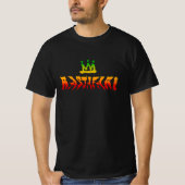 Rastafari Vervormde Rasta Kleuren Reggae T-shirt (Voorkant)