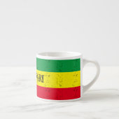 Rastafari vlag gepersonaliseerde espresso kopje espresso kop (Rechts)
