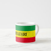 Rastafari vlag gepersonaliseerde espresso kopje kop (Voorkant rechts)