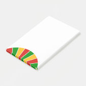 RASTAFARI-VLAG KNOP STRALEN + jouw ideeën Post-it® Notes (Schuin)