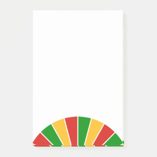 RASTAFARI-VLAG KNOP STRALEN + jouw ideeën Post-it® Notes