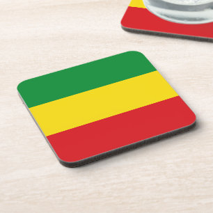 Rastafari-vlag Rasta Ethiopisch Bier Onderzetter